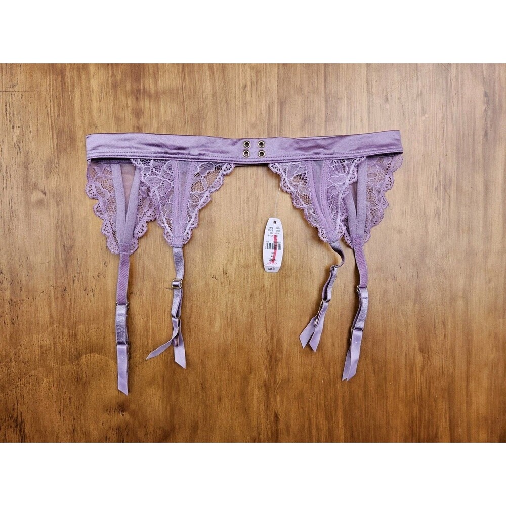 Vintage 2009 New Victoria's Secret XS/S Garter Belt Satin Lace Lingerie NWT